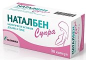 Купить наталбен супра, капсулы 887мг, 30 шт бад в Семенове