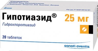 Купить гипотиазид, таблетки 25мг, 20 шт в Семенове