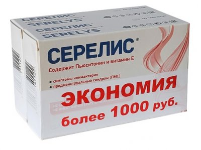 Купить серелис, таблетки 378мг, 60 шт бад (в комплекте 2 упаковки) в Семенове