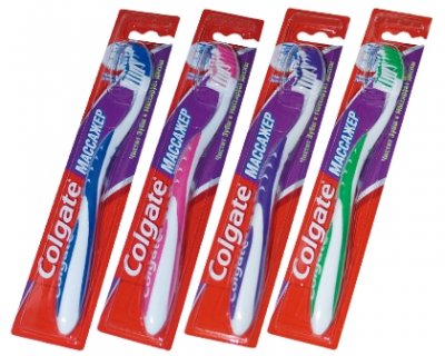 Купить колгейт (colgate) зубная щетка массажер мягкая, 1 шт в Семенове