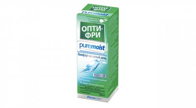 Купить раствор для контактных линз опти-фри puremoist 300мл+контейнером в Семенове