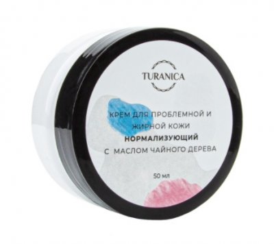 Купить turanica (тураника) крем для проблемной жирной кожи нормализующий с маслом чайного дерева, 50мл в Семенове