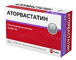 Купить аторвастатин, таблетки, покрытые пленочной оболочкой 40мг, 30 шт в Семенове