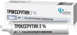 Купить троксерутин, гель для наружного применения 2%, 40г в Семенове