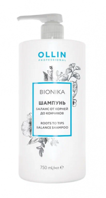 Купить ollin prof bionika (оллин) шампунь для волос баланс от корней до кончиков, 750мл в Семенове