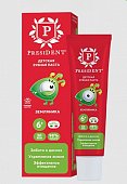Купить президент (president) зубная паста для детей с 6 лет земляника, 43г 50rda в Семенове