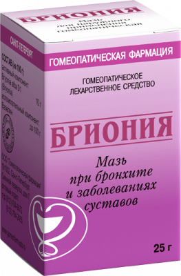 Купить бриония, мазь для наружного применения гомеопатическая, 25г в Семенове