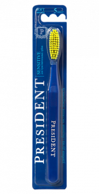 Купить президент (president) зубная щетка sensitive мягкая, 1 шт в Семенове