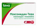 Купить моксонидин-тева, таблетки покрытые пленочной оболочкой 0,4 мг, 30 шт в Семенове