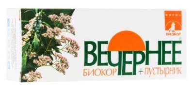 Купить вечернее+пустырник биокор, драже 60шт бад в Семенове