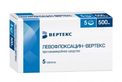 Купить левофлоксацин-вертекс, таблетки 500мг, 5 шт в Семенове