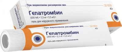 Купить гепатромбин, гель для наружного применения (500ме+2,5мг+2,5мг)/г, 40г в Семенове