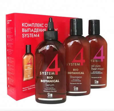 Купить система 4 (system 4) комплекс от выпадения волос шампунь 215мл+маска 215мл+сыворотка 200мл в Семенове