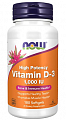 Купить now foods (нау фудс) витамин д3 высокоэффективный 1000ме, капсулы 300мг, 180 шт бад в Семенове