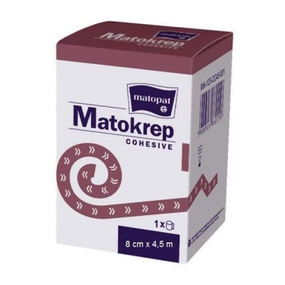 Купить matopat matokrep (матопат) бинт эластичный когезивный самофиксирующийся 4,5м х 8см в Семенове