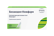 Купить бисакодил, суппозитории ректальные 10мг, 10 шт в Семенове