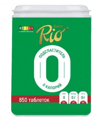 Купить рио голд фит (rio gold) подсластитель, таблетки 650 шт в Семенове