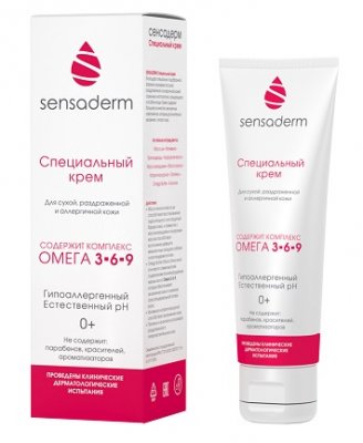 Купить сенсадерм (sensaderm) крем для детей и новорожденных специальный, 75мл в Семенове