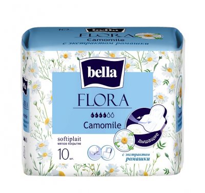 Купить bella (белла) прокладки flora с экстрактом ромашки 10 шт в Семенове