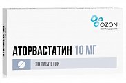 Купить аторвастатин, таблетки, покрытые пленочной оболочкой 10мг, 30 шт в Семенове