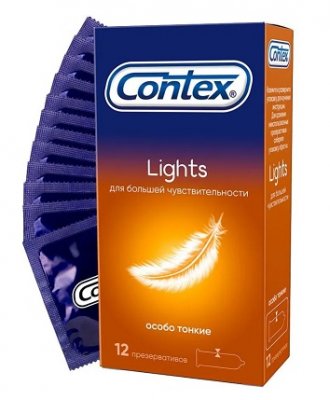 Купить контекс презервативы lights особо тонкие №12 (авк полифарм, соединенное королевство) в Семенове
