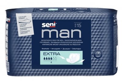 Купить seni men (сени мэн) вкладыши урологические для мужчин экстра 15шт в Семенове
