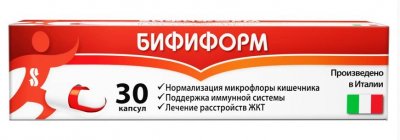 Купить бифиформ, капс №30 (ферросан, дания) в Семенове