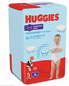 Купить huggies (хаггис) подгузники-трусы для мальчиков 5 12-17кг 15шт в Семенове