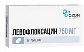 Купить левофлоксацин, таблетки, покрытые пленочной оболочкой 750мг, 5 шт в Семенове