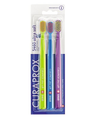 Купить curaprox (курапрокс) набор зубных щеток cs 5460/3 ultrasoft с ультра мягкими щетинками, 3 шт в Семенове