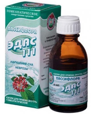 Купить эдас-111 пассифлора , капли для приема внутрь гомеопатические, 25мл в Семенове