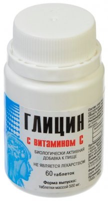 Купить глицин с витамином с, таблетки 500мг, 60 шт бад в Семенове