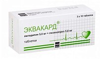 Купить эквакард, таблетки 5мг+5мг, 30 шт в Семенове