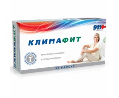 Купить 911 климафит комплекс витаминов для женщин при менопаузе капсулы, 30 шт бад в Семенове
