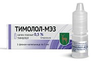 Купить тимолол-мэз, капли глазные 0,5%, флакон-капельница 5мл в Семенове