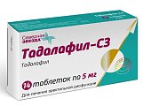 Купить тадалафил-сз, таблетки покрытые пленочной оболочкой 5 мг, 14 шт в Семенове