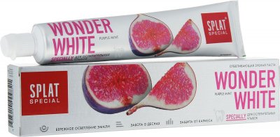 Купить сплат (splat) зубная паста специал wonder white отбеливающая мятный вкус, 75мл в Семенове