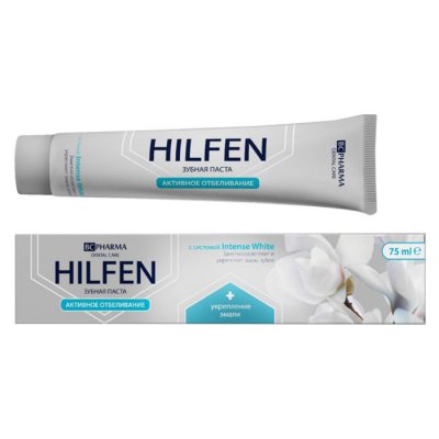 Купить хилфен (hilfen) bc pharma зубная паста активное отбеливание, 75мл в Семенове