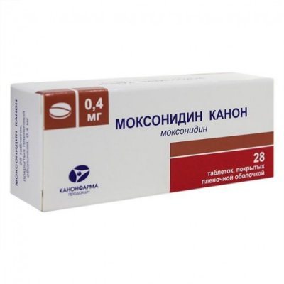 Купить моксонидин-канон, таблетки, покрытые пленочной оболочкой 0,4мг, 28 шт в Семенове