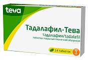 Купить тадалафил-тева, таблетки, покрытые пленочной оболочкой 5мг 14шт в Семенове