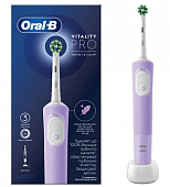 Купить oral-b (орал-би) электрическая зубная щетка vitality pro d103.413.3 тип 3708 с зарядным устройством, тип 3757, сиреневый в Семенове
