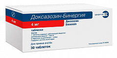 Купить доксазозин-бинергия, таблетки 4мг, 30 шт в Семенове