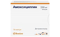 Купить амоксициллин, капсулы 250мг, 16 шт в Семенове