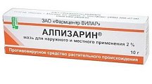 Купить алпизарин, мазь для наружного и местного применения 2%, туба 10г в Семенове