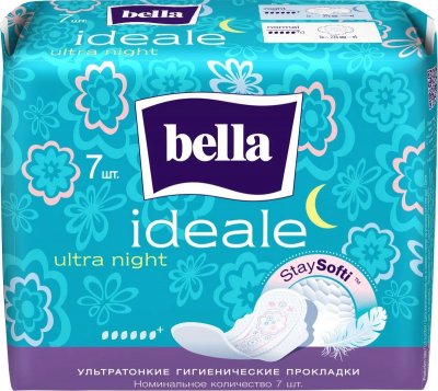 Купить bella (белла) прокладки ideale ultra night stay softi 7 шт в Семенове