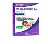 Мелатонин Эвалар, таблетки, покрытые пленочной оболочкой 3мг, 40 шт