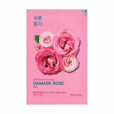 Купить holika holika (холика холика) тканевая маска для лица увлажняющая дамасская роза pure essence, 20мл в Семенове