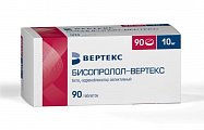 Купить бисопролол-вертекс, таблетки, покрытые пленочной оболочкой 10мг, 90 шт в Семенове