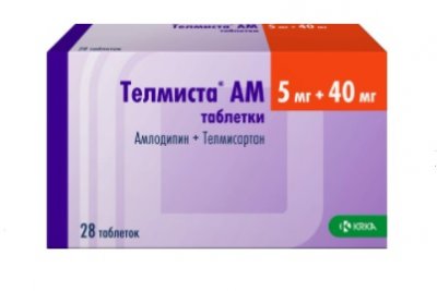Купить телмиста ам, таблетки 5мг+40мг, 28 шт в Семенове