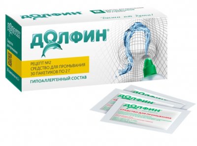 Купить долфин, средство для промывания носоглотки при аллергии, пакетики-саше 2г, 30 шт в Семенове